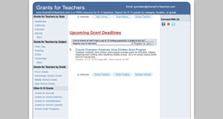 Desktop Screenshot of grantsforteachers.com