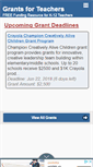 Mobile Screenshot of grantsforteachers.com