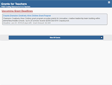 Tablet Screenshot of grantsforteachers.com